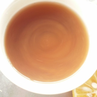 寒い日にスダチ生姜紅茶